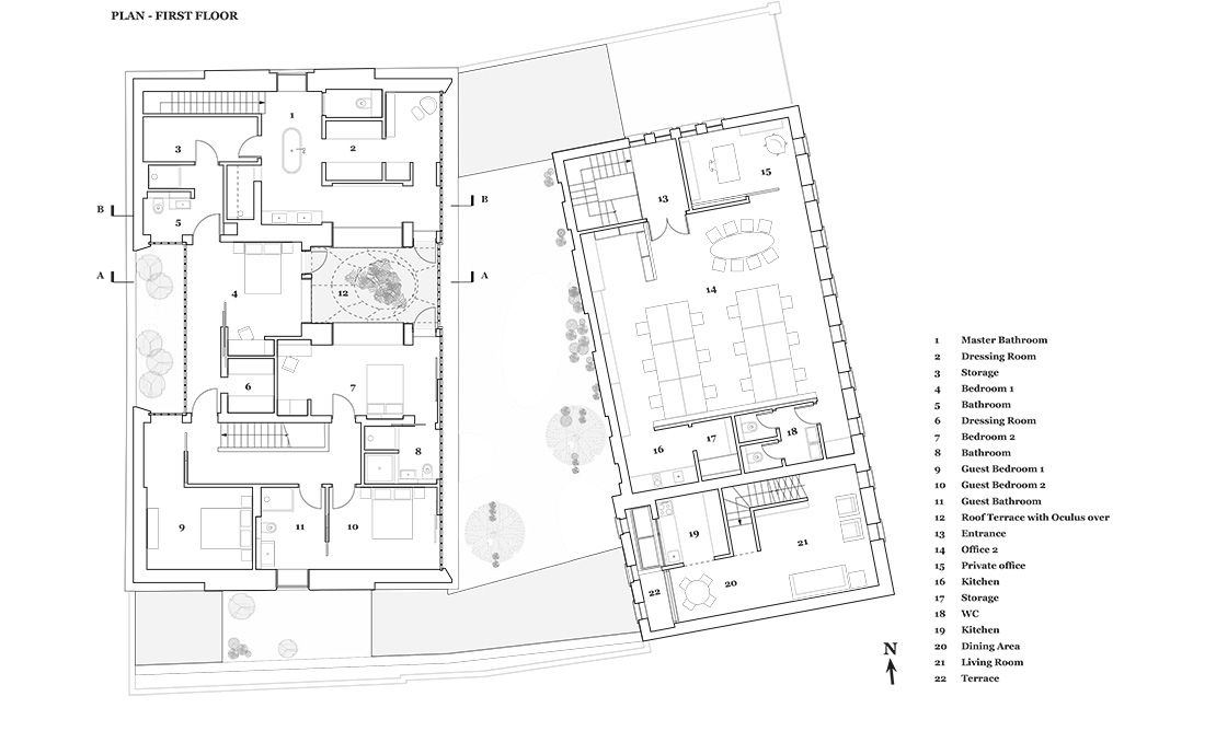 First floor plan.