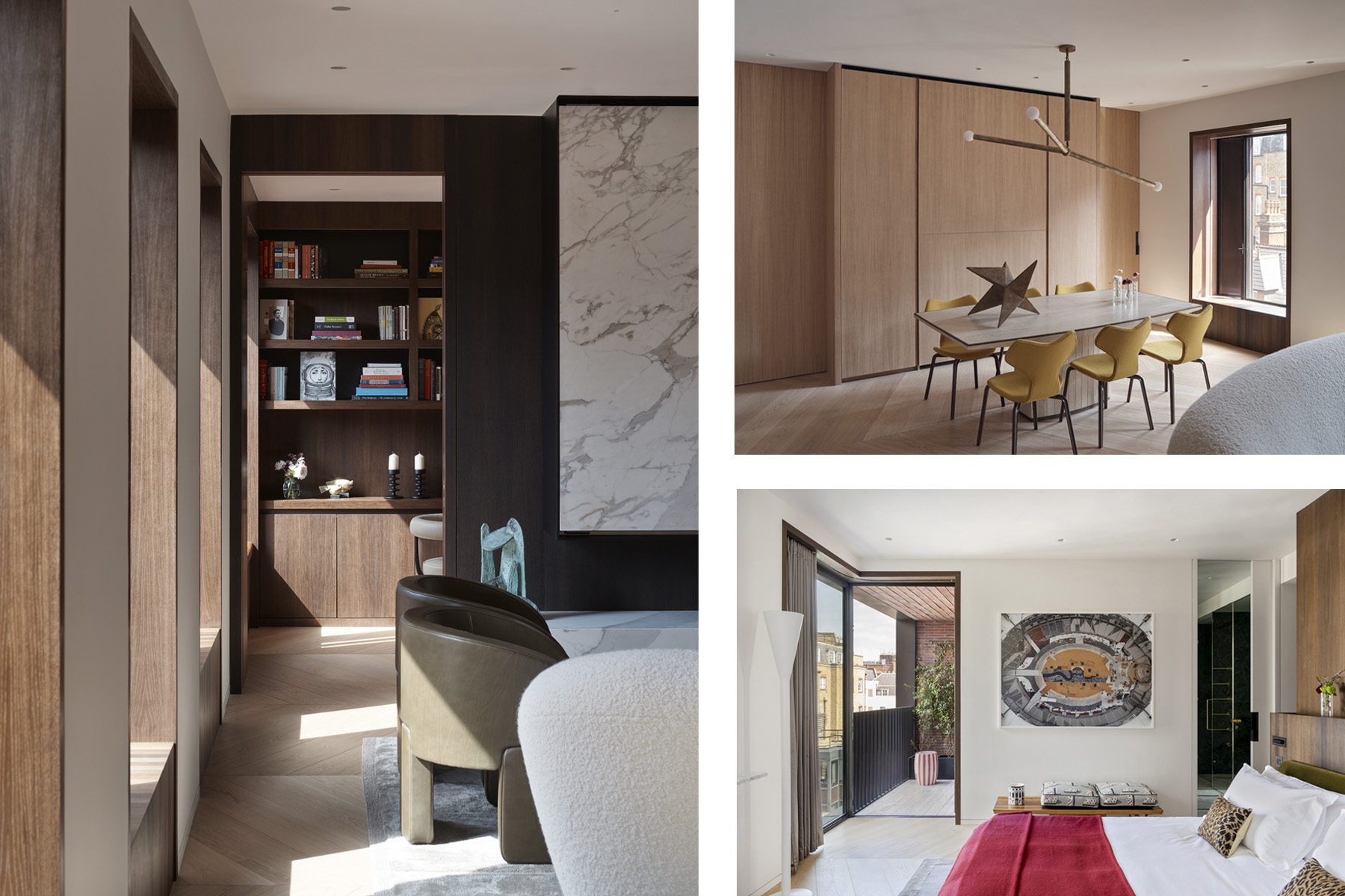 The design of each apartment interior is unique, with every item specifically procured for the look and feel of an intelligently curated contemporary urban home